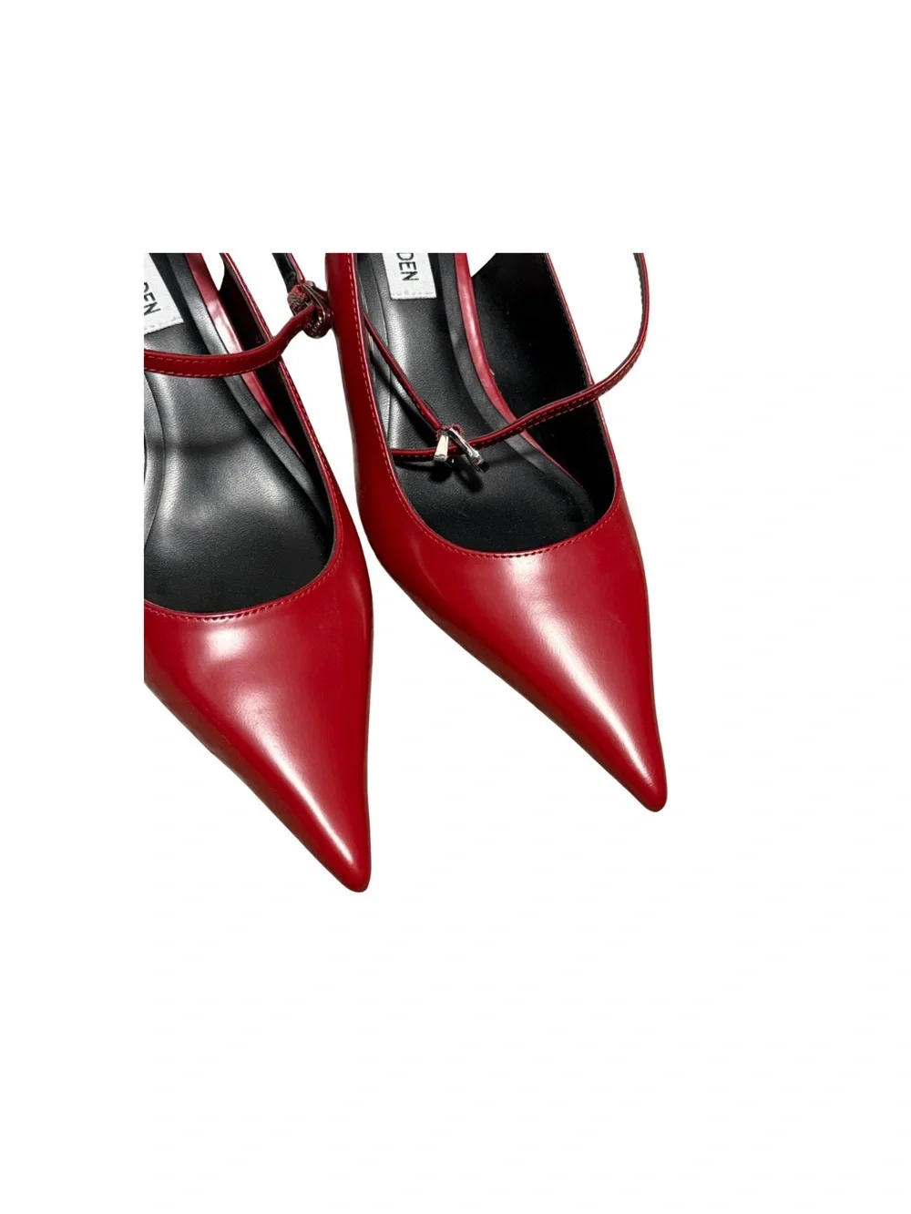 Steve Madden Burgundy Pointed Toe Ankle-Strap Pumps